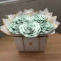 Луксозна handmade чантичка с сатенени рози – уникален подарък, снимка 4