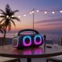Парти тонколона 40W RMS Bluetooth RGB LED батерия 3600mAh дистанционно микрофон FM, снимка 1