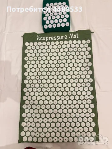 Acupressure Mat Green с възглавница