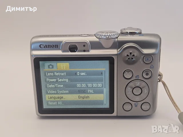 Canon PowerShot A1100 IS 12.1MP Digital Camera 4X Zoom Silver дигитален фотоапарат камера компактна, снимка 7 - Фотоапарати - 55517208