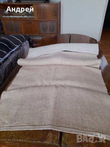 Стар ленен плат,лен #3, снимка 4 - Антикварни и старинни предмети - 54345876