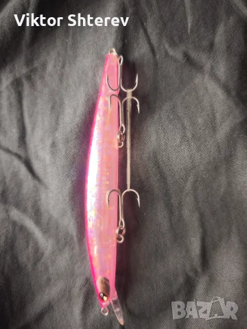 Kendo Blade Minnow 125F Pink – Морски воблер 12.5см 16.2г, снимка 3 - Такъми - 55626480