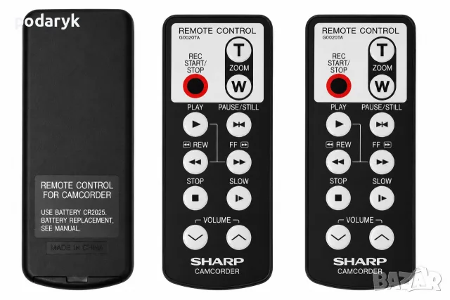 SHARP G0020TA – оригинално дистанционно за видеокамера Sharp, отлично състояниеSHARP G0020TA – ориги