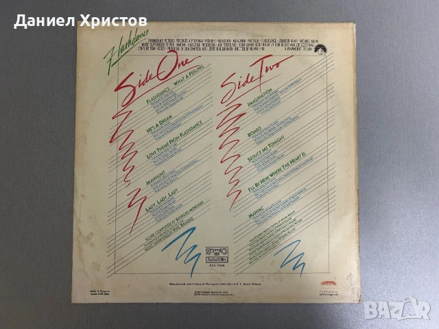 Soundtrack “Flashdance”, снимка 2 - Грамофонни плочи - 54622878