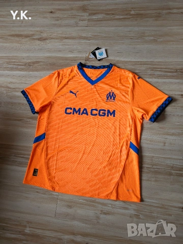 Оригинална мъжка тениска Puma DryCell x F.C. Olympique Marseille / Season 24-25 (Third), снимка 2 - Тениски - 54149762