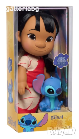 Заглавие: Кукла Lilo със Stitch фигурка – Disney Lilo & Stitch, 35 см, снимка 3 - Кукли - 54934700