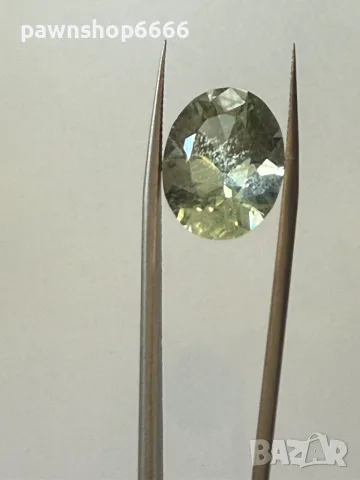 Естествен зелен берил 13.30 ct – голям фасетиран скъпоценен камък, снимка 18 - Други - 55393615