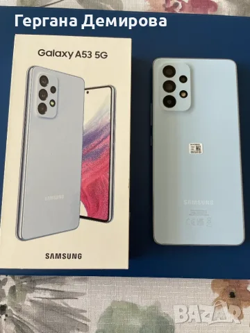 Samsung Galaxy A53 5G, 128GB, Син – перфектно състояние, готов за нов собственик, снимка 2 - Samsung - 55459235