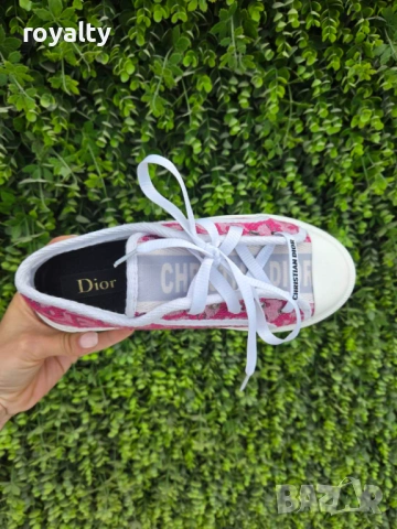 Dior Oblique Нови Розови Дамски Маратонки с Кутия , снимка 4 - Маратонки - 54556585