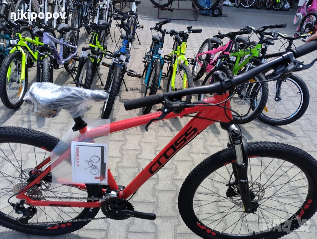 CROSS Велосипед 27.5" GRX 8 червен, снимка 3 - Велосипеди - 54645607