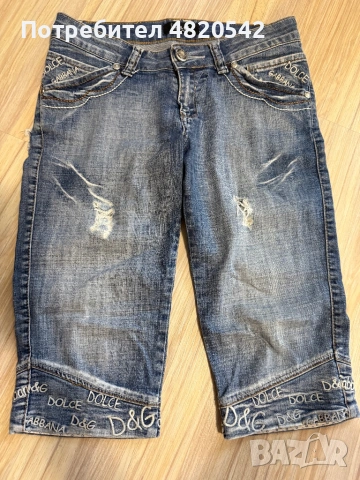 Къси дънкови панталони Dolche&Gabbana, снимка 2 - Къси панталони и бермуди - 54895171