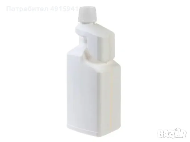 HDPE дозираща бутилка 1 литър с мерителна камера 60 мл и визьор