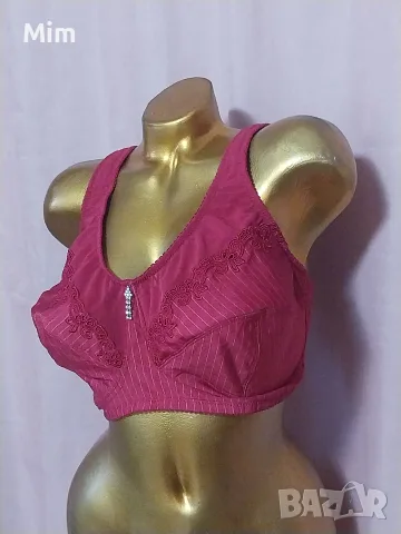 Ulla Popken 120 D и E Сутиен за едра дама в черно и бордо , снимка 11 - Бельо - 55535449