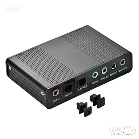 5.1 оптична USB звукова карта (външна) S/PDIF вход и изход + Гаранция
