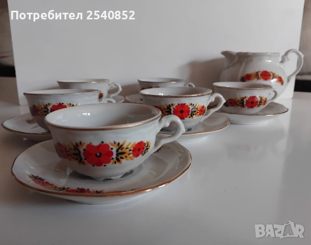 стар сервиз за кафе - порцелан , снимка 2 - Сервизи - 55034256