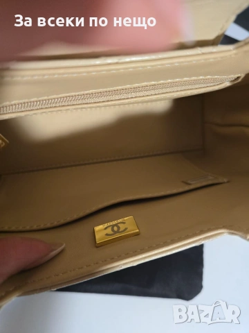 Chanel Kelly Дамска Бежова Чанта Код Brand Luxury Fashion9, снимка 6 - Чанти - 54953191