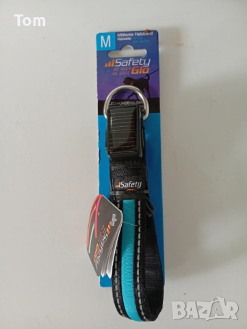 Светещ нашийник за куче Safety Glo (соларен) Продавам чисто нов светещ нашийник за куче Safety Glo. 