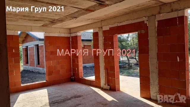 🏡 С. ТРАКИЯ, ОБЛАСТ СТАРА ЗАГОРА – ДВЕ НОВОСТРОЯЩИ СЕ КЪЩИ С ГОЛЕМИ ДВОРОВЕ! 🏡, снимка 3 - Къщи - 55589261