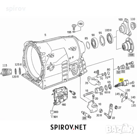 Маншон скоростна кутия Mercedes 722.6 5G-tronic, снимка 2 - Части - 55701525