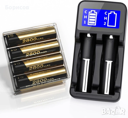 Интелигентно зарядно устройство за батерии AAA/AA,с дисплей Matbc, снимка 2 - Друга електроника - 55230914