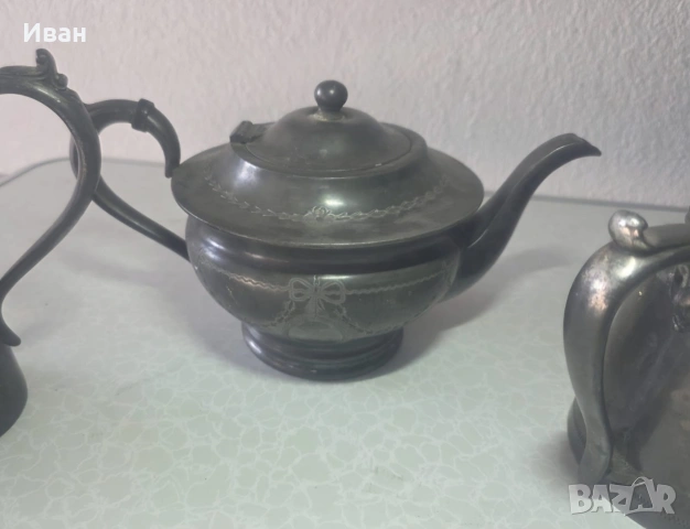 Стари посребрени чайници, снимка 6 - Декорация за дома - 55059391