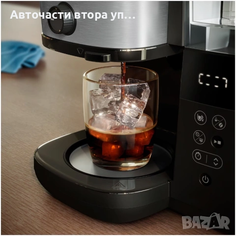 кафемашина Philips All-in-1 Brew (модел HD7900/50) с вградена мелничка в черен цвят, снимка 9 - Кафемашини - 54449654