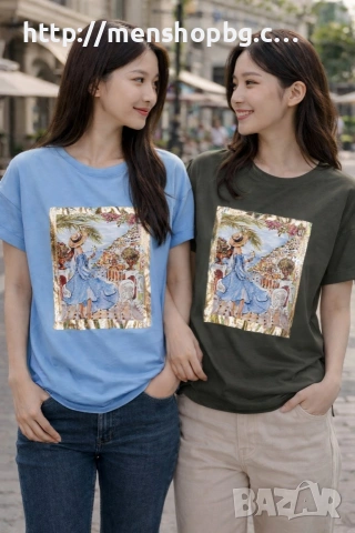 Дамски тениски 4 цвята, снимка 2 - Тениски - 54202816