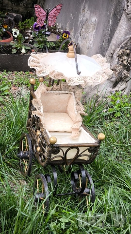 Антична количка за кукли, снимка 2 - Колекции - 54149569