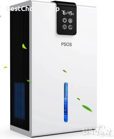Влагоуловител PSOS, 2.8L, сензорен екран, детекция на влажност и температура, бял, 210x150x360mm