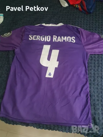Футболна тениска Реал Мадрид размер S Sergio Ramos, снимка 2 - Футбол - 55485038