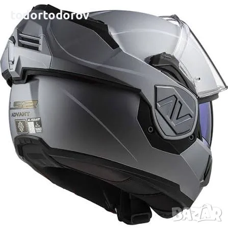 Отваряема мото каска LS2 FF906 ADVANT 360 TITANIUM MATT, вградени очила ,2XL,NEW 229 €, снимка 2 - Аксесоари и консумативи - 55658565