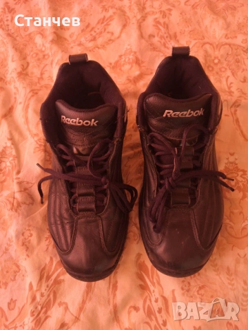 Кожени мъжки маратонки Reebok – Черни полуботи (Размер 41)26.5 см