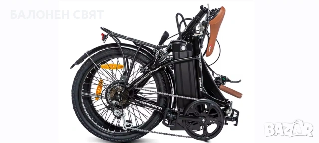 eBike Велосипед с ел двигател 20 цола Сгъваем, снимка 7 - Велосипеди - 55016474