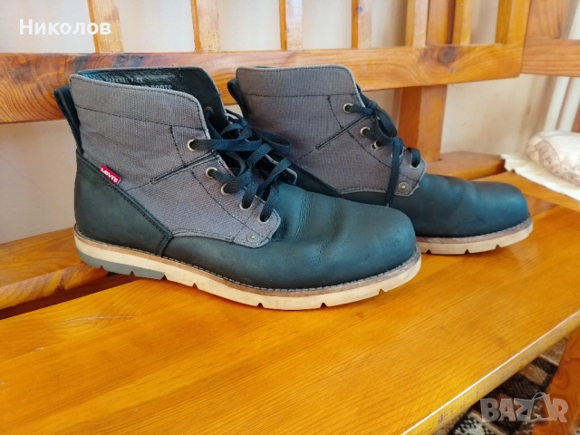 Боти Ест. кожа "Levis" "120€-92%=10€" Перфектни! №44 +Доставка!