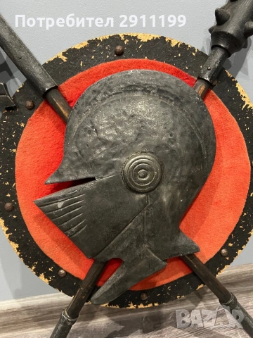 Декоративно пано – рицарски щит, снимка 3 - Антикварни и старинни предмети - 54270037