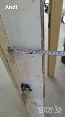Интериорна Врата с каса и первази използвана 75/200см дясна, снимка 10 - Дограми - 54808457