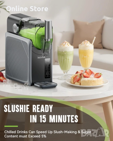 INOVIVA машина за скрежина и слуши 2.0 л – без лед, 5 режима, самопочистване, снимка 5 - Кухненски роботи - 54169933