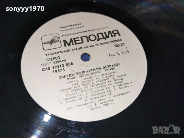 МЕЛНИЦИ ИГОР НИКОЛАЕВ+ЗВЕЗДИ БГ ЕСТРАДА 1007262027L1, снимка 13 - Грамофонни плочи - 55236235