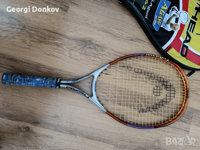 Тенис ракета HEAD Ti.Agassi 62 с оригинален калъф, снимка 2 - Тенис - 54719361