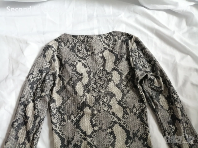 H&M дамско боди змийски принт р-р XS, снимка 14 - Блузи с дълъг ръкав и пуловери - 54097453