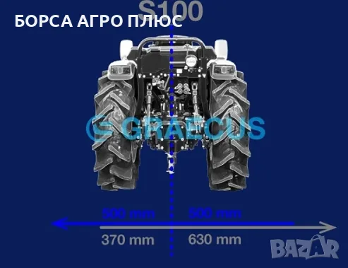 GRAECUS S100A – Мулчираща плоска косачка, снимка 6 - Селскостопанска техника - 55480200