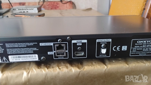 Blu-Ray disk player Onkyo BD-SP309, снимка 4 - Други - 54380578