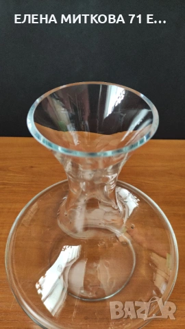 Масивен кристален декантер за вино, снимка 5 - Аксесоари за кухня - 54160508