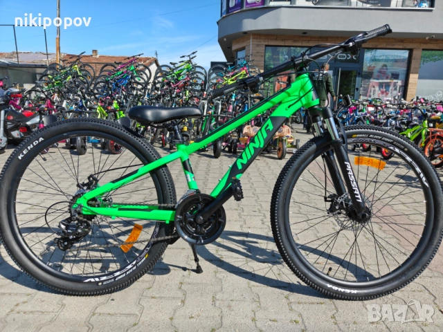 BG Алуминиев велосипед 26" NINJA зелен