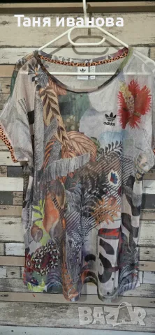 Adidas L-дамска тениска (А-179), снимка 5 - Тениски - 55686746