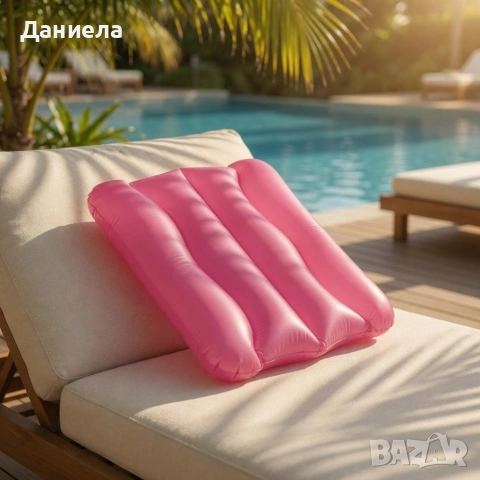 Надуваема възглавница 38 см x 25 см – комфорт и релакс навсякъде, където сте - Различни цветове, снимка 5 - Други стоки за дома - 54958722