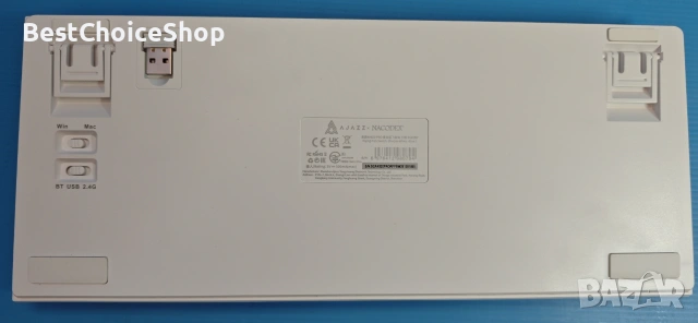Клавиатура Ajazz Ak820Pro, Механична, 75% Tkl, безжична 2.4G/Bt5.1/Usb-C, RGB осветление, снимка 4 - Клавиатури и мишки - 55040017