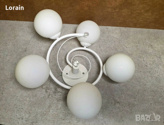 Полюлей за хол с 5 глобуса, снимка 2 - Лампи за таван - 54168870