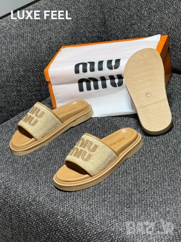 MIU MIU ⚜️Prada ⚜️Dior ⚜️Chanel⚜️Дамски Чехли , снимка 5 - Чехли - 55078468