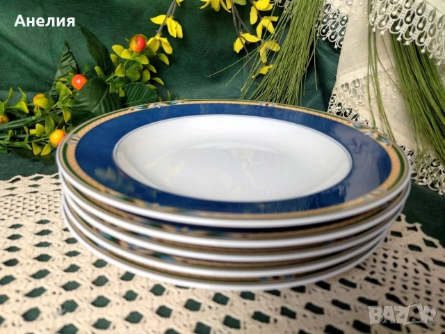 Winterling Bavaria красота с кобалтов кант, снимка 13 - Чинии - 54621892